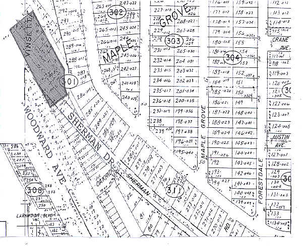 27844-27880 Woodward Ave, Royal Oak, MI for lease - Plat Map - Image 2 of 4