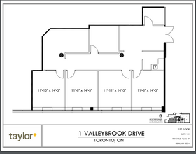 1 Valleybrook Dr, Toronto, ON for lease Floor Plan- Image 1 of 1