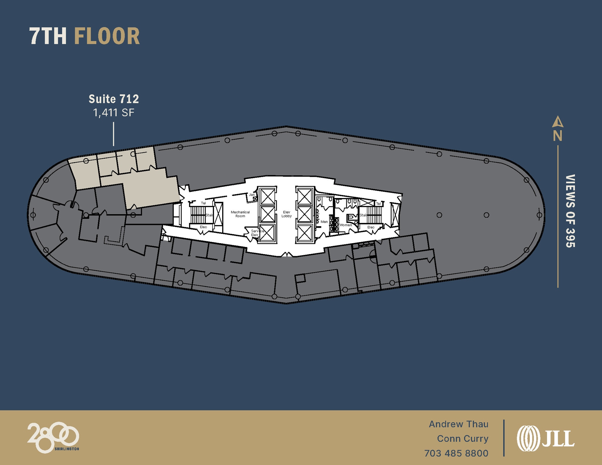 2800 S Shirlington Rd, Arlington, VA for lease Floor Plan- Image 1 of 1