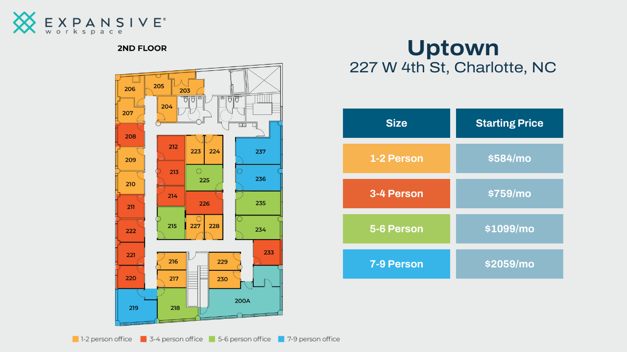 227 W 4th St, Charlotte, NC for lease Floor Plan- Image 1 of 6