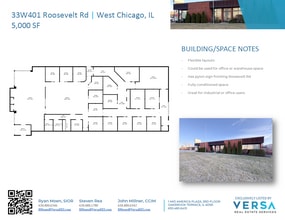 33W401 Roosevelt Rd, West Chicago, IL for lease Floor Plan- Image 1 of 2