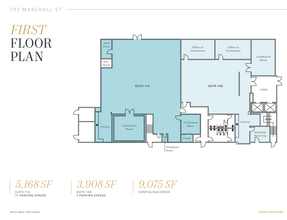 702 Marshall St, Redwood City, CA for lease Floor Plan- Image 1 of 1