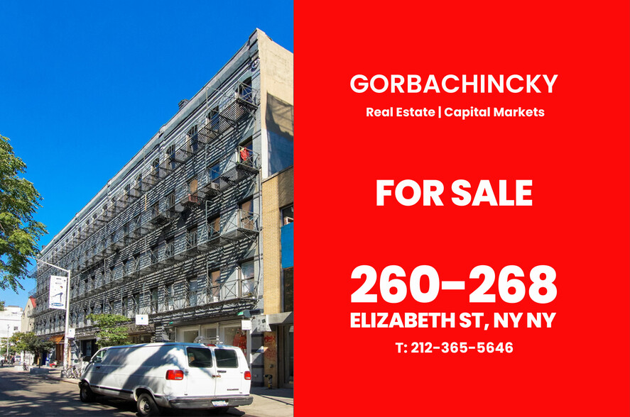 260-268 Elizabeth St, New York, NY for sale - Building Photo - Image 1 of 8