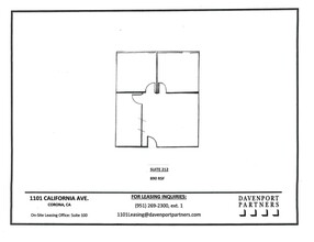 1101 California Ave, Corona, CA for lease Floor Plan- Image 1 of 1