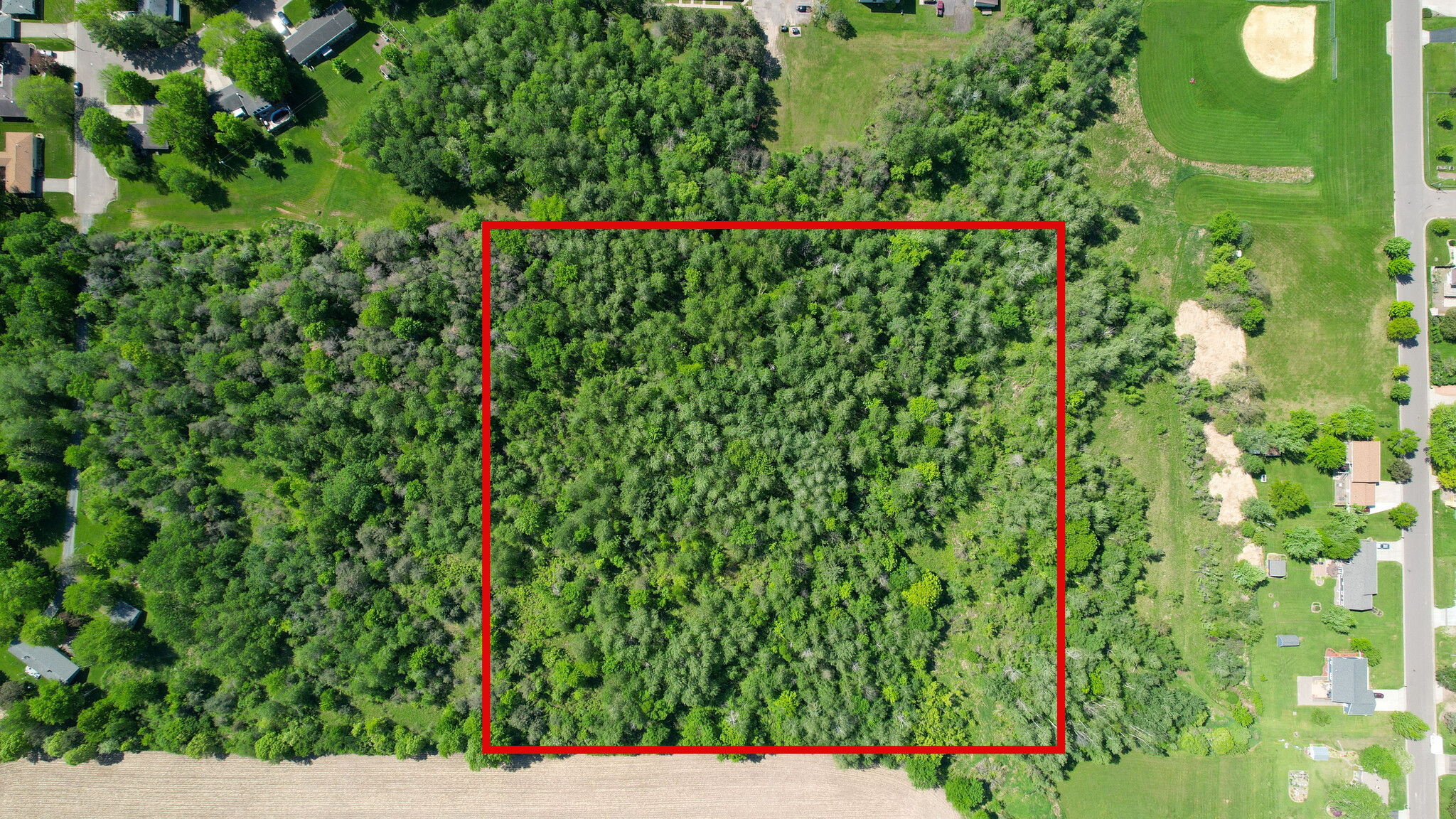 Lot 1 Grant, Stanley, WI for sale Aerial- Image 1 of 9