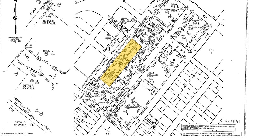 300 S Grand Ave, Los Angeles, CA for lease - Plat Map - Image 2 of 23