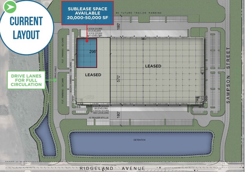 25100 S Ridgeland Ave, Monee, IL for lease - Floor Plan - Image 1 of 1