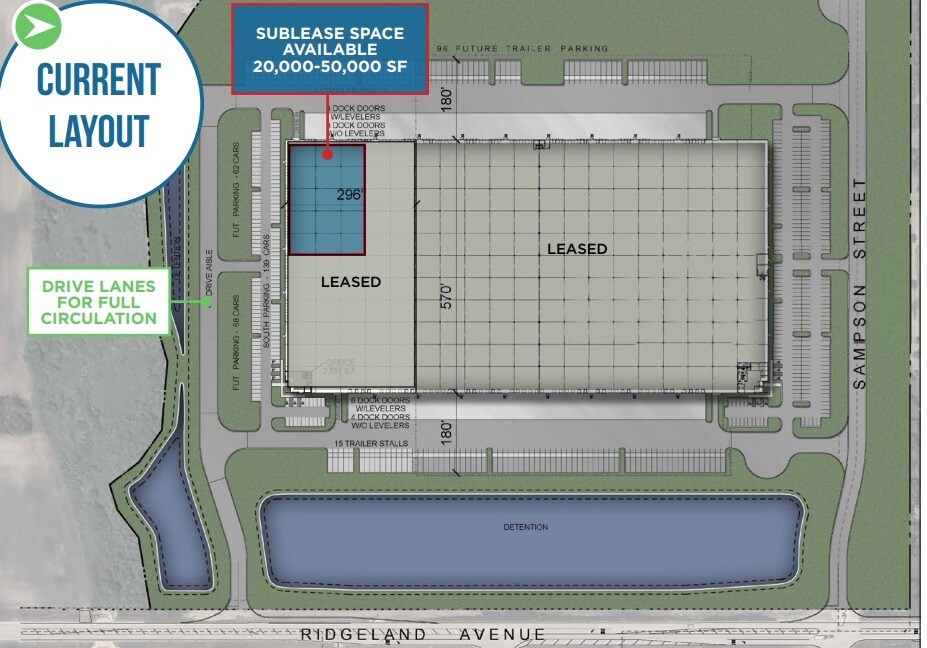 25100 S Ridgeland Ave, Monee, IL for lease Floor Plan- Image 1 of 2
