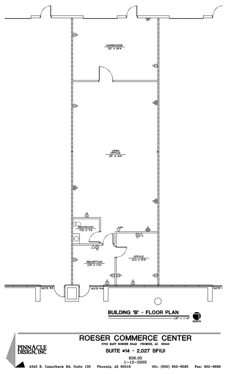 3702 E Roeser Rd, Phoenix, AZ for lease Floor Plan- Image 1 of 1