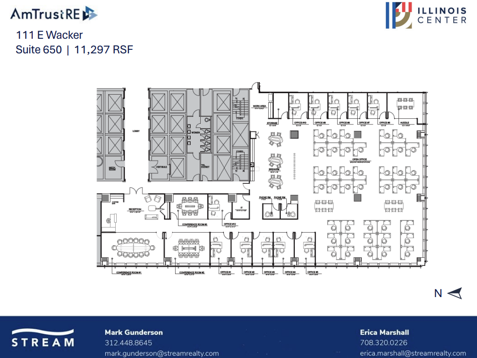 111 E Wacker Dr, Chicago, IL for lease Floor Plan- Image 1 of 1