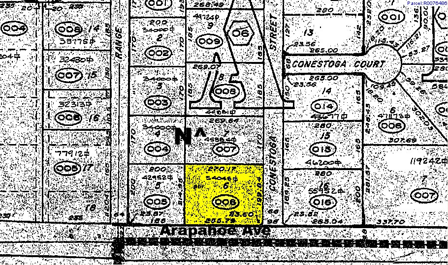 5345 Arapahoe Ave, Boulder, CO for sale Plat Map- Image 1 of 1