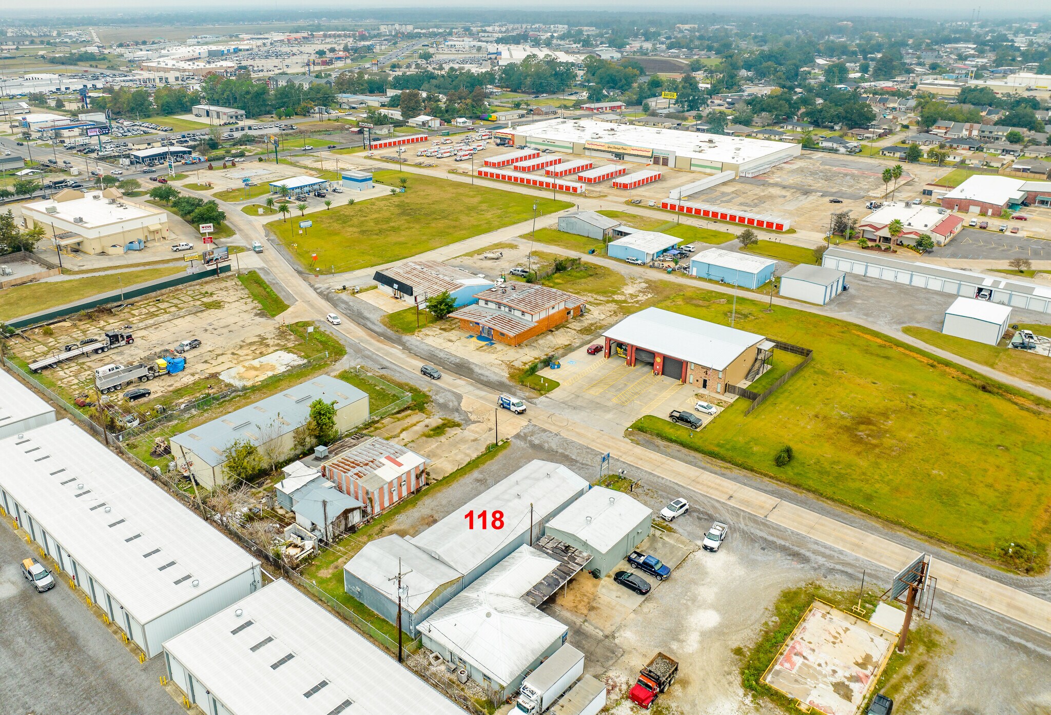 118 N Hollywood Rd, Houma, LA for sale Aerial- Image 1 of 1