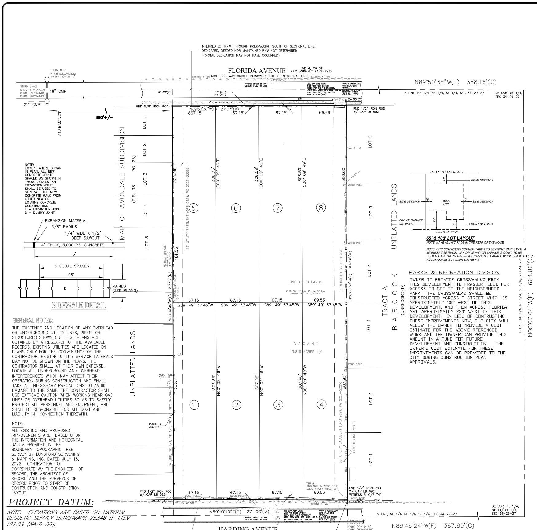 0 Harding, Lake Wales, FL for sale Plat Map- Image 1 of 5
