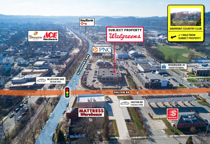 324 Hulton Rd, Oakmont, PA for sale - Aerial - Image 1 of 1