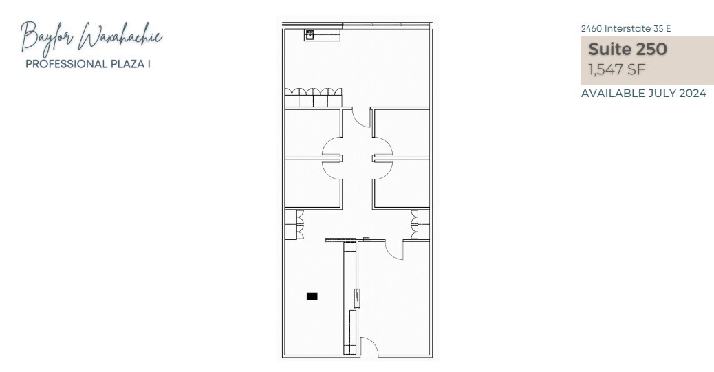 2460 N Interstate Highway 35 E, Waxahachie, TX for lease Floor Plan- Image 1 of 1