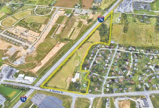 1206 S Market St, Mechanicsburg, PA - aerial  map view