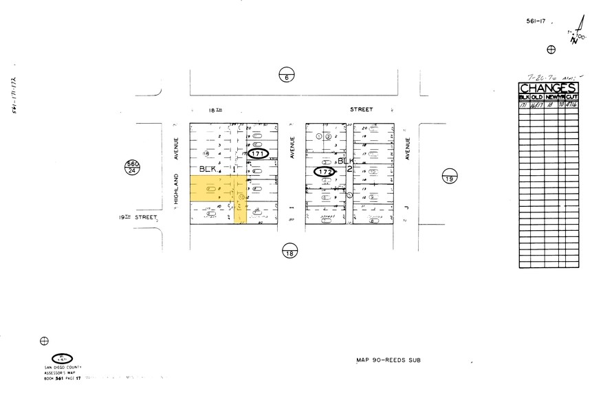 1825 Highland Ave, National City, CA for sale - Plat Map - Image 3 of 3