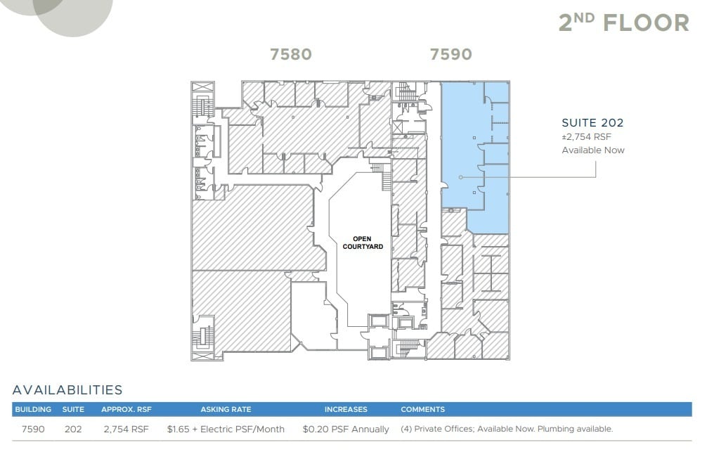 7590 Fay Ave, La Jolla, CA for lease Floor Plan- Image 1 of 1