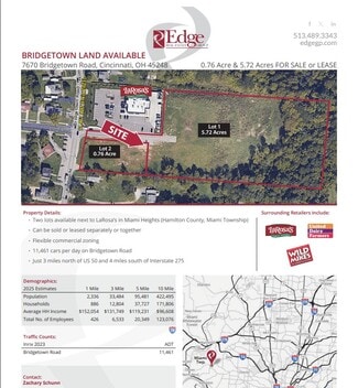More details for 7670 Bridgetown Rd, Cincinnati, OH - Land for Lease