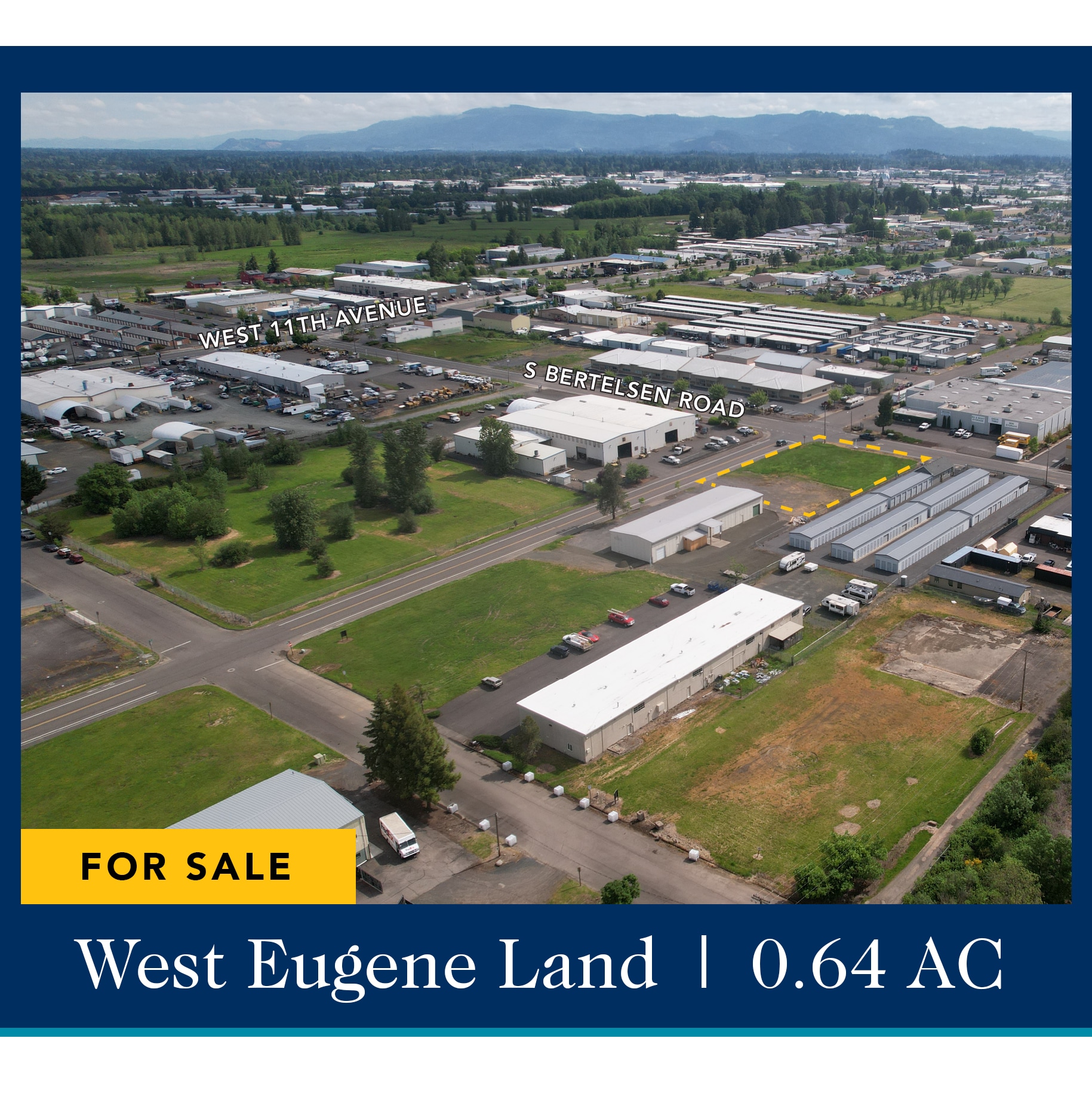 W 13th & S Bertelsen Rd. ave, Eugene, OR for sale Primary Photo- Image 1 of 5