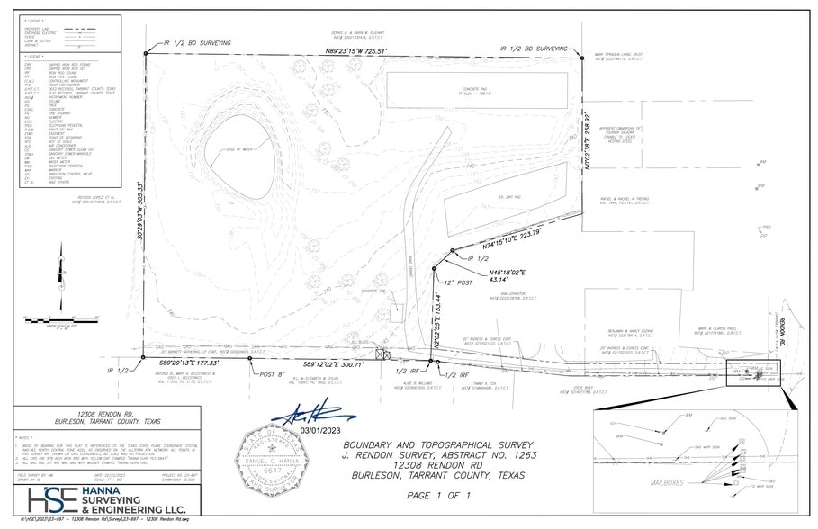 12308 Rendon Rd, Burleson, TX for lease - Site Plan - Image 2 of 36