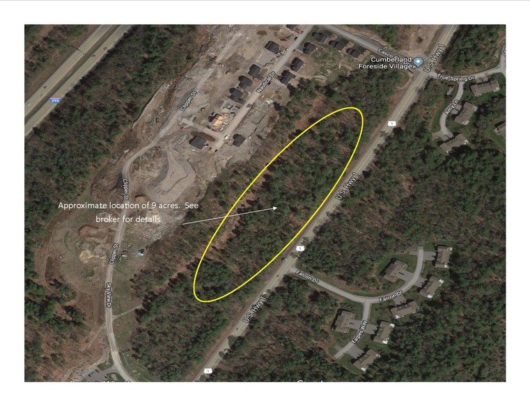 0 US ROUTE 1, Cumberland Foreside, ME for sale - Aerial - Image 1 of 1