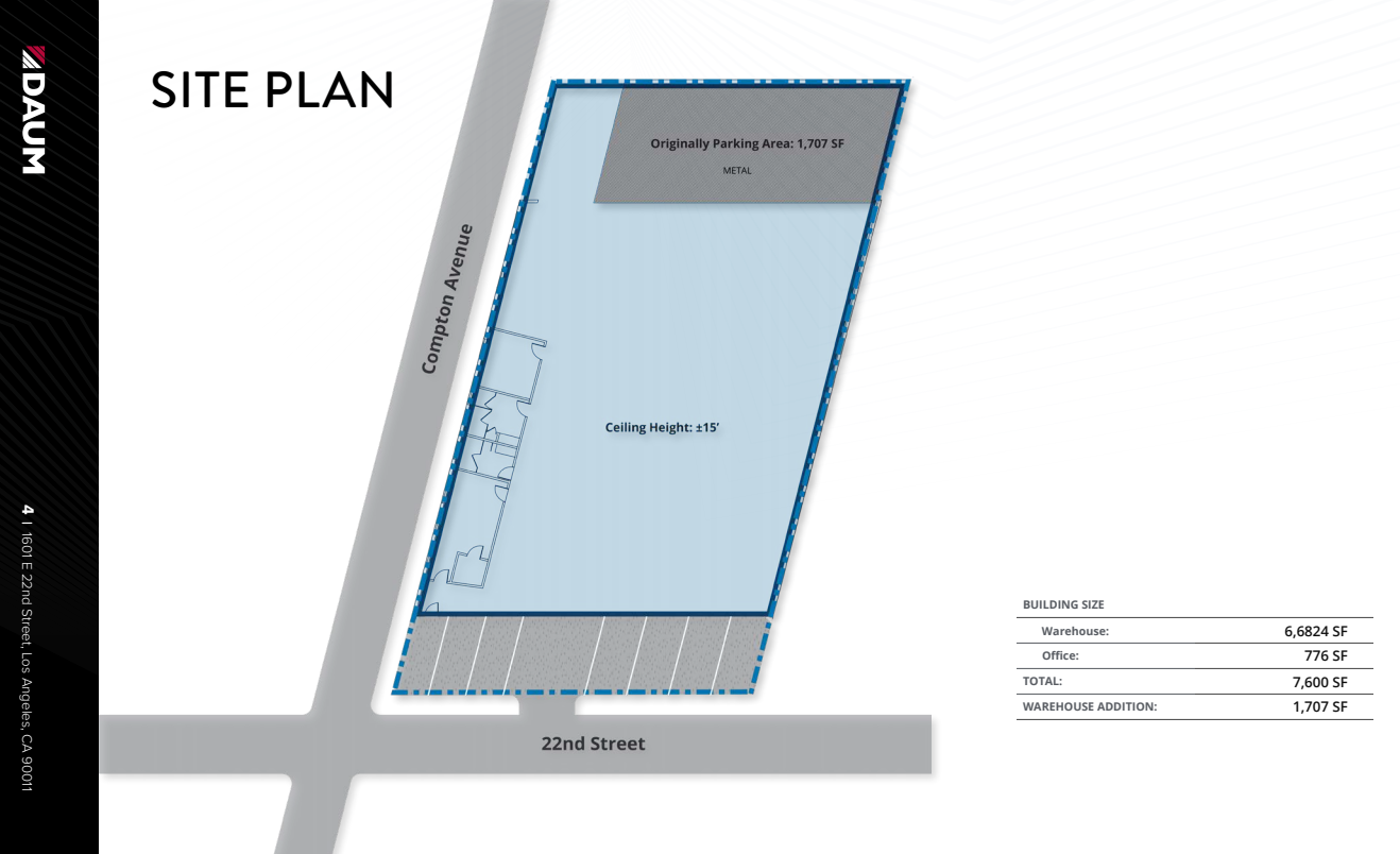 1601 E 22nd St, Los Angeles, CA for sale Floor Plan- Image 1 of 1