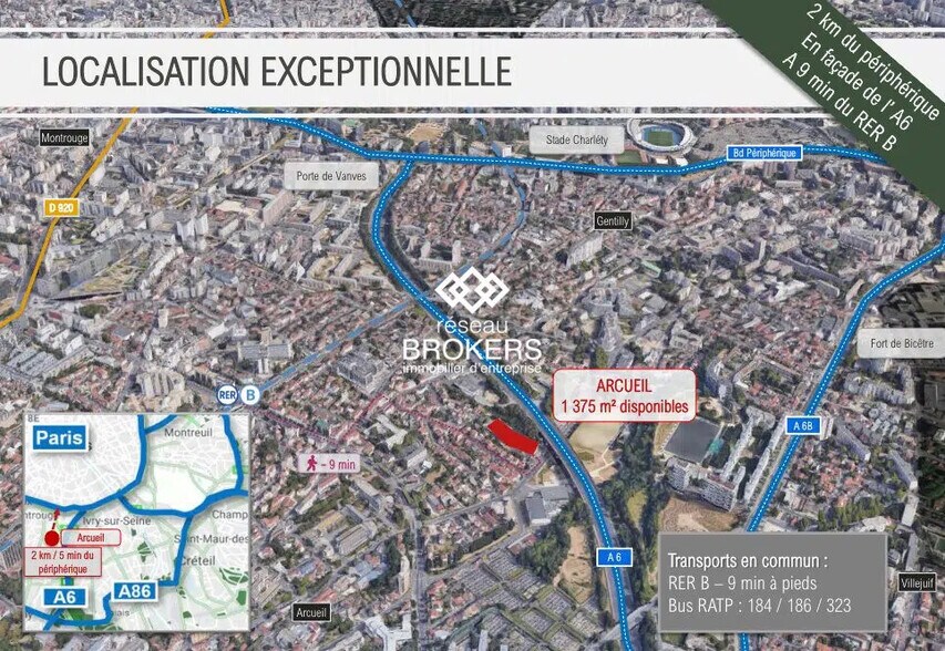 Industrial in Arcueil for lease - Building Photo - Image 1 of 4