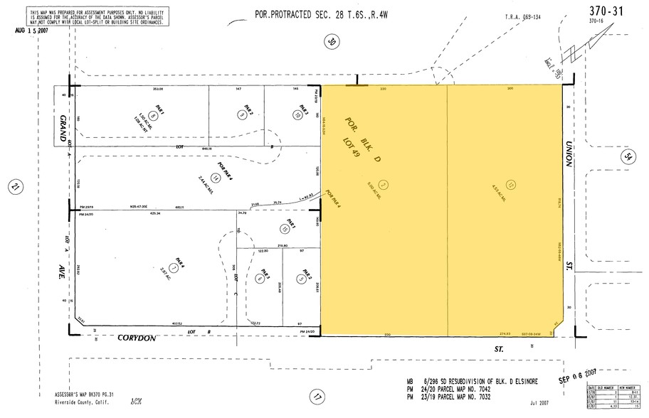 32767 Corydon Rd, Lake Elsinore, CA for sale - Plat Map - Image 1 of 1