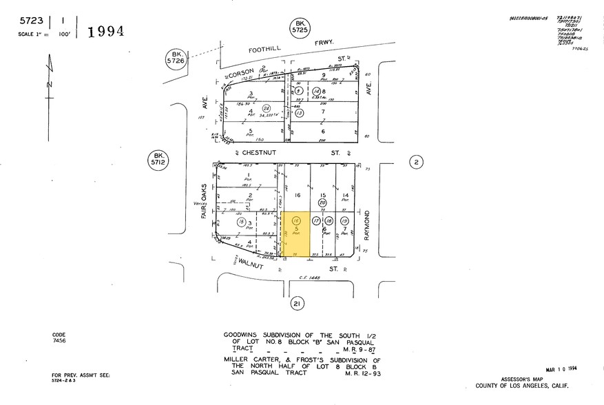 35-37 E Walnut St, Pasadena, CA for sale - Plat Map - Image 2 of 19