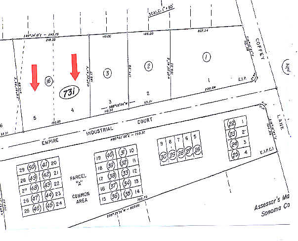 1813 Empire Industrial Ct, Santa Rosa, CA for lease - Plat Map - Image 2 of 9