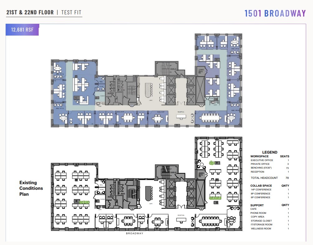 1501 Broadway, New York, NY for lease Floor Plan- Image 1 of 7