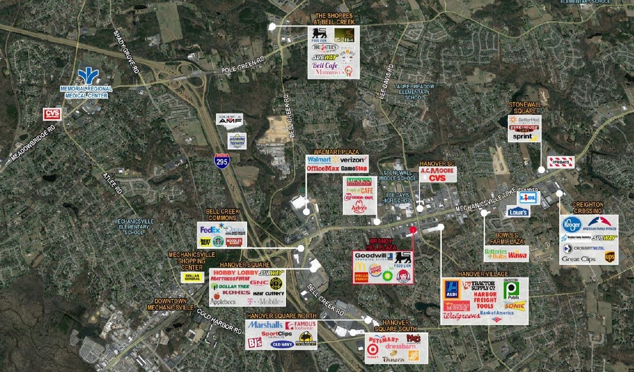 7443 Lee Davis Rd, Mechanicsville, VA 23111 Brandy Hill Plaza