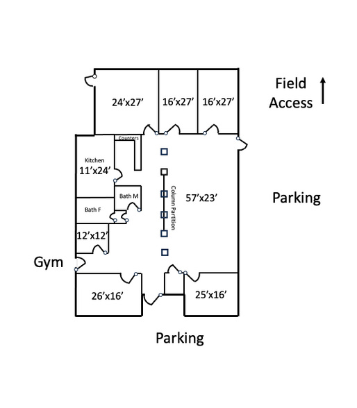 1100 SE 17th Dr, Gainesville, FL for lease - Floor Plan - Image 2 of 14