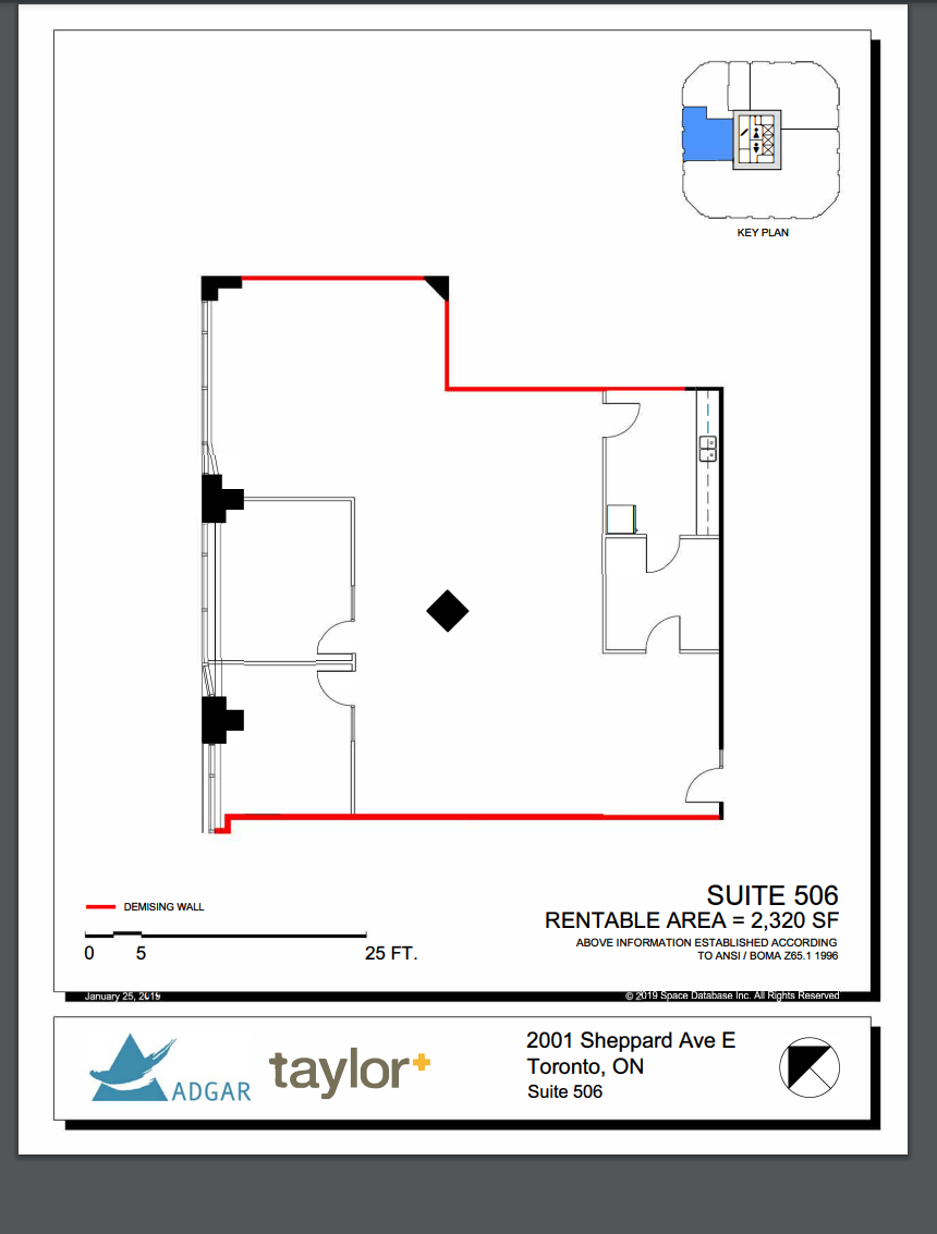 2001 Sheppard Ave E, Toronto, ON for lease Floor Plan- Image 1 of 1