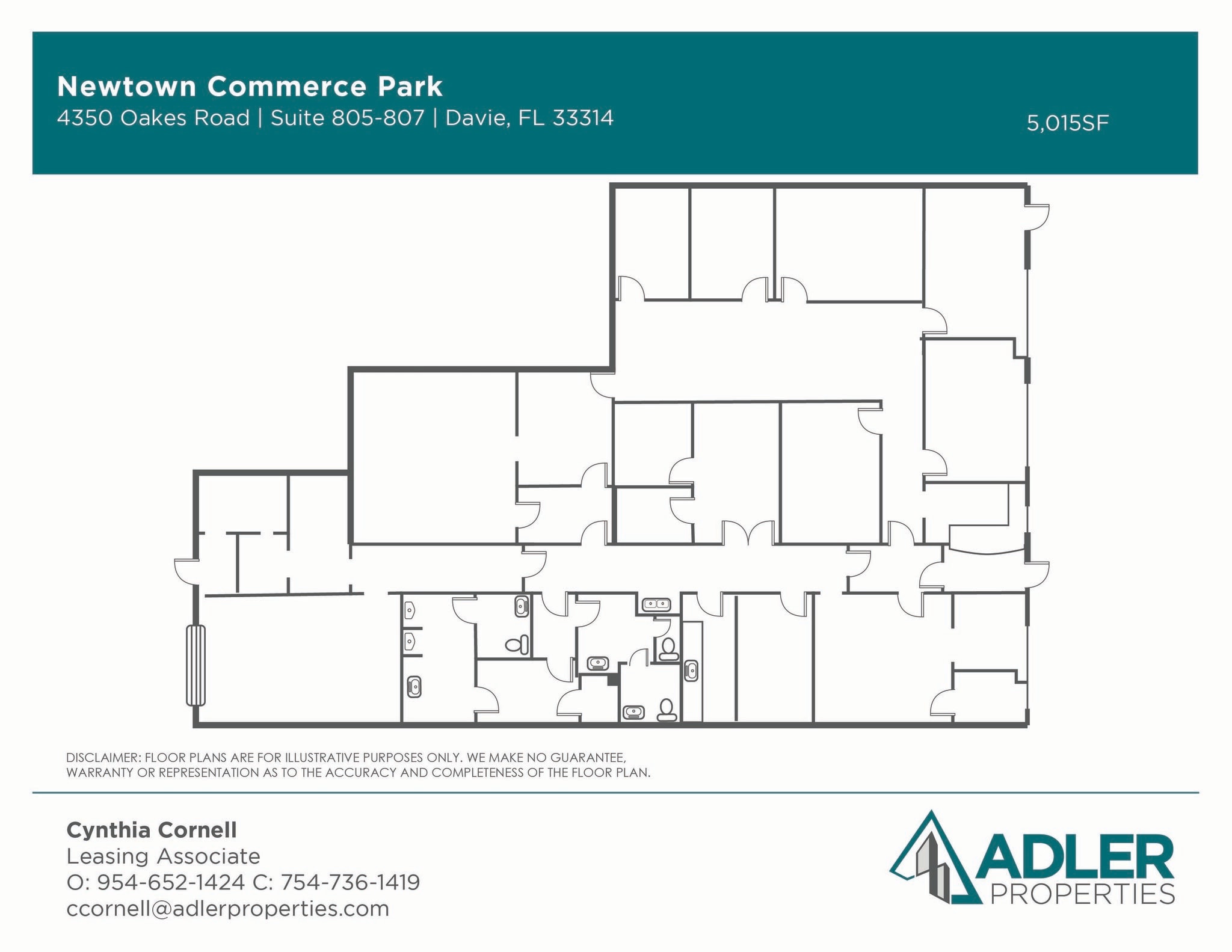 4350-4380 Oakes Rd, Davie, FL for lease Floor Plan- Image 1 of 9