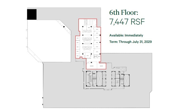 1825 I St NW, Washington, DC for lease Floor Plan- Image 1 of 4