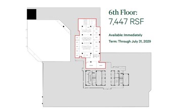 1825 I St NW, Washington, DC for lease Floor Plan- Image 1 of 4
