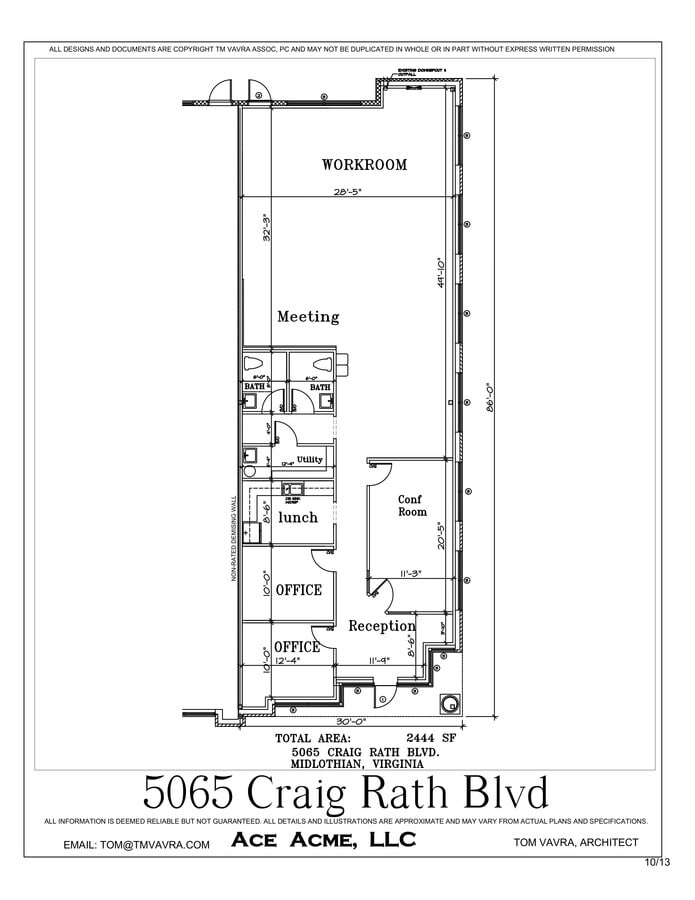 5037-5065 Craig Rath Blvd, Midlothian, VA 23112 - Unit 5065 -  - Floor Plan - Image 1 of 18