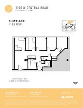 1100 W Central Rd, Arlington Heights, IL for lease Floor Plan- Image 1 of 2