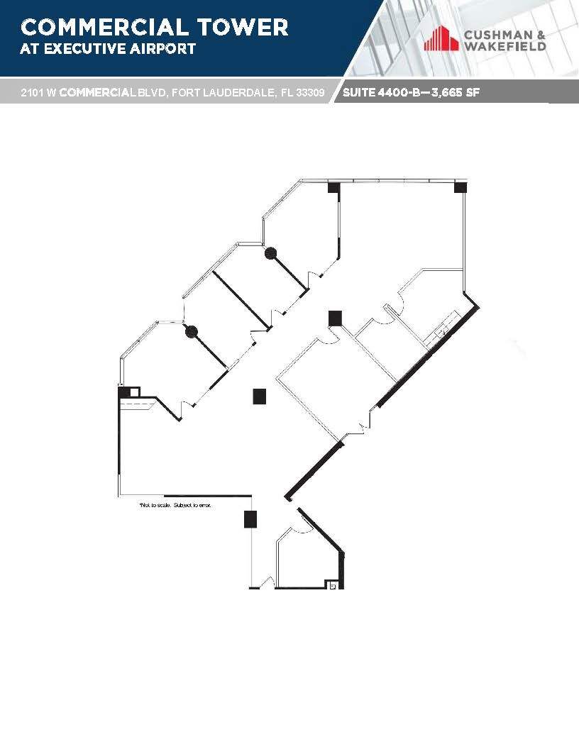 2101 W Commercial Blvd, Fort Lauderdale, FL for lease Floor Plan- Image 1 of 1