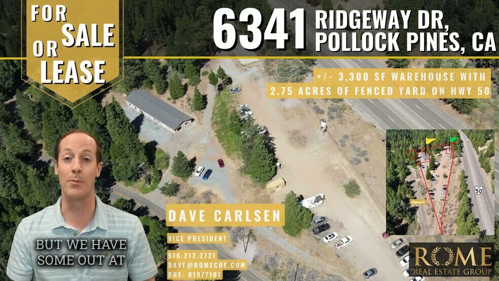 6341 Ridgeway Dr, Pollock Pines, CA 95726 Highly Visible Warehouse