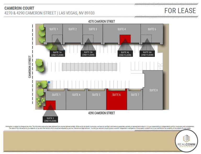 4290 Cameron St, Las Vegas, NV for lease - Site Plan - Image 2 of 6