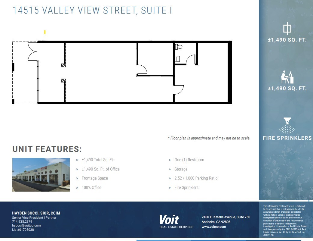14525 Valley View Ave, Santa Fe Springs, CA for lease Floor Plan- Image 1 of 1