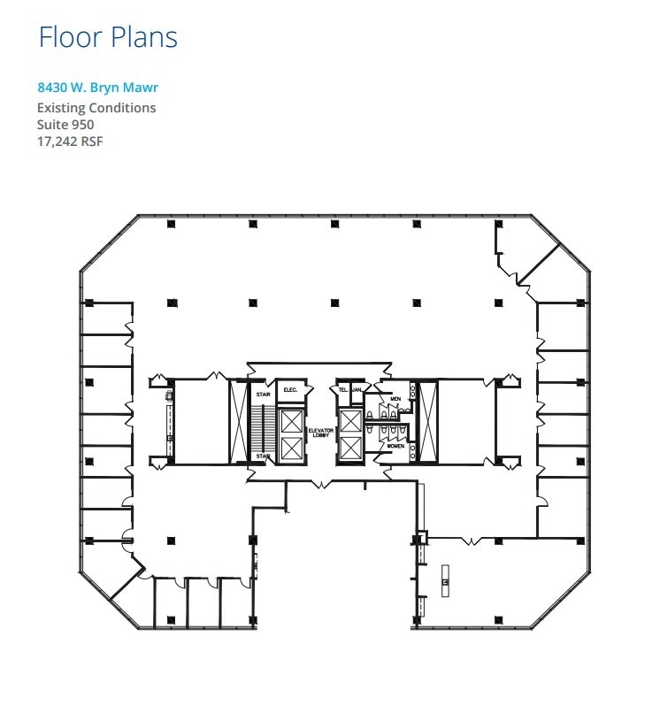 8410 W Bryn Mawr Ave, Chicago, IL for lease Floor Plan- Image 1 of 2