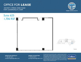 100 W Cypress Creek Rd, Fort Lauderdale, FL for lease Floor Plan- Image 1 of 2