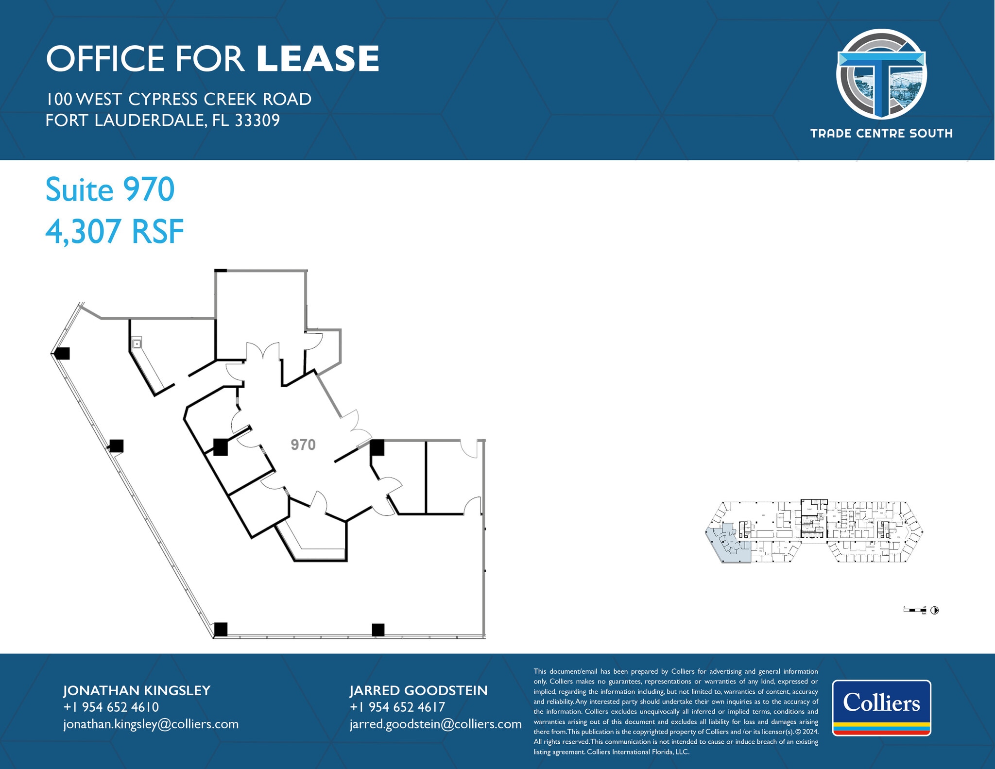 100 W Cypress Creek Rd, Fort Lauderdale, FL for lease Floor Plan- Image 1 of 1