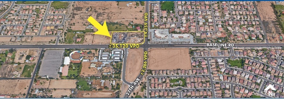 NW 27th Ave & Baseline Rd, Phoenix, AZ for sale - Primary Photo - Image 1 of 1