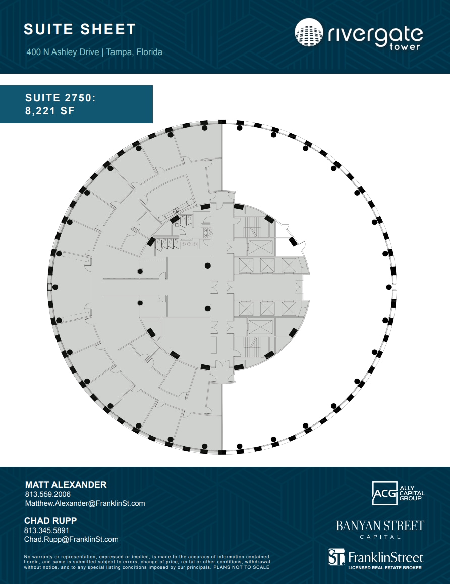400 N Ashley Dr, Tampa, FL for lease Floor Plan- Image 1 of 1