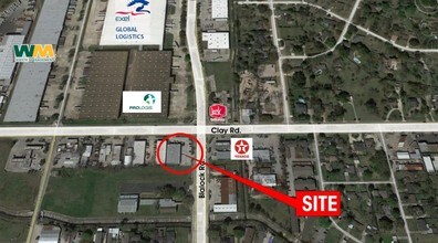 9401 Clay Rd, Houston, TX - AERIAL  map view